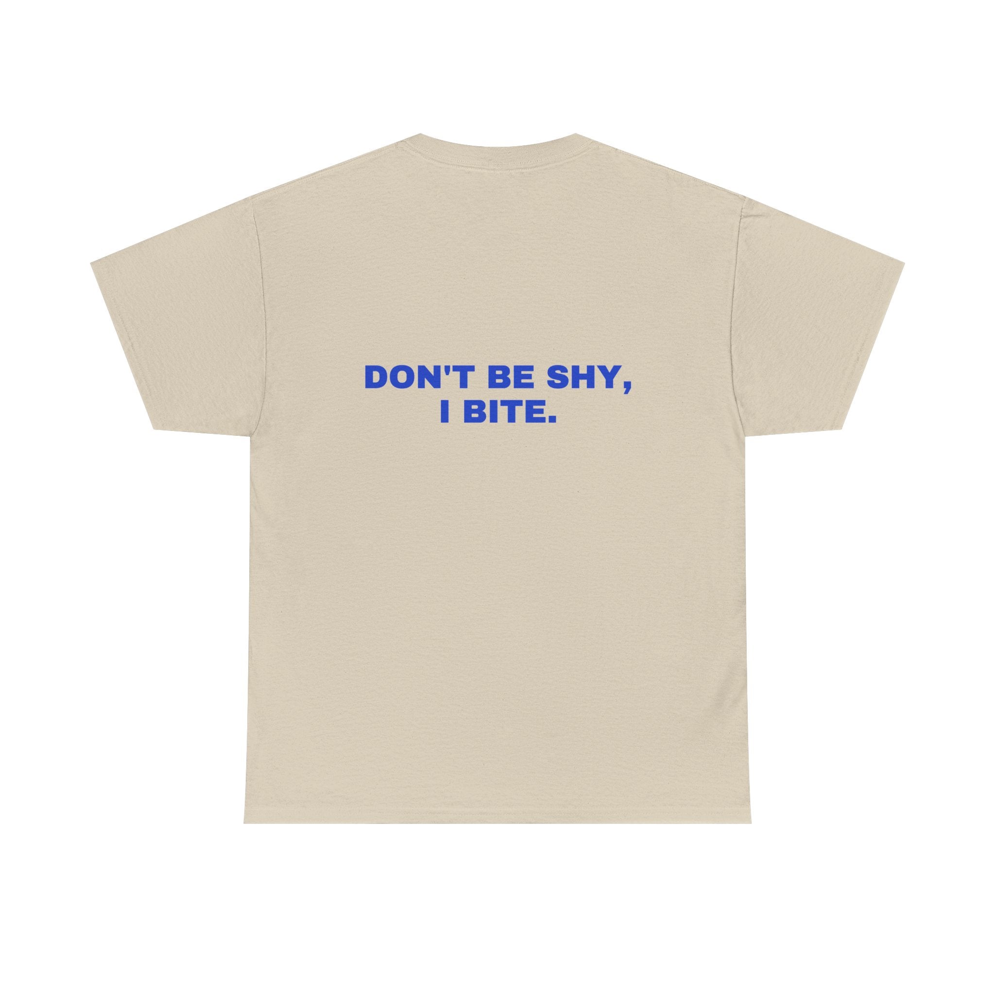 Don't be shy, I bite. Cobalt print