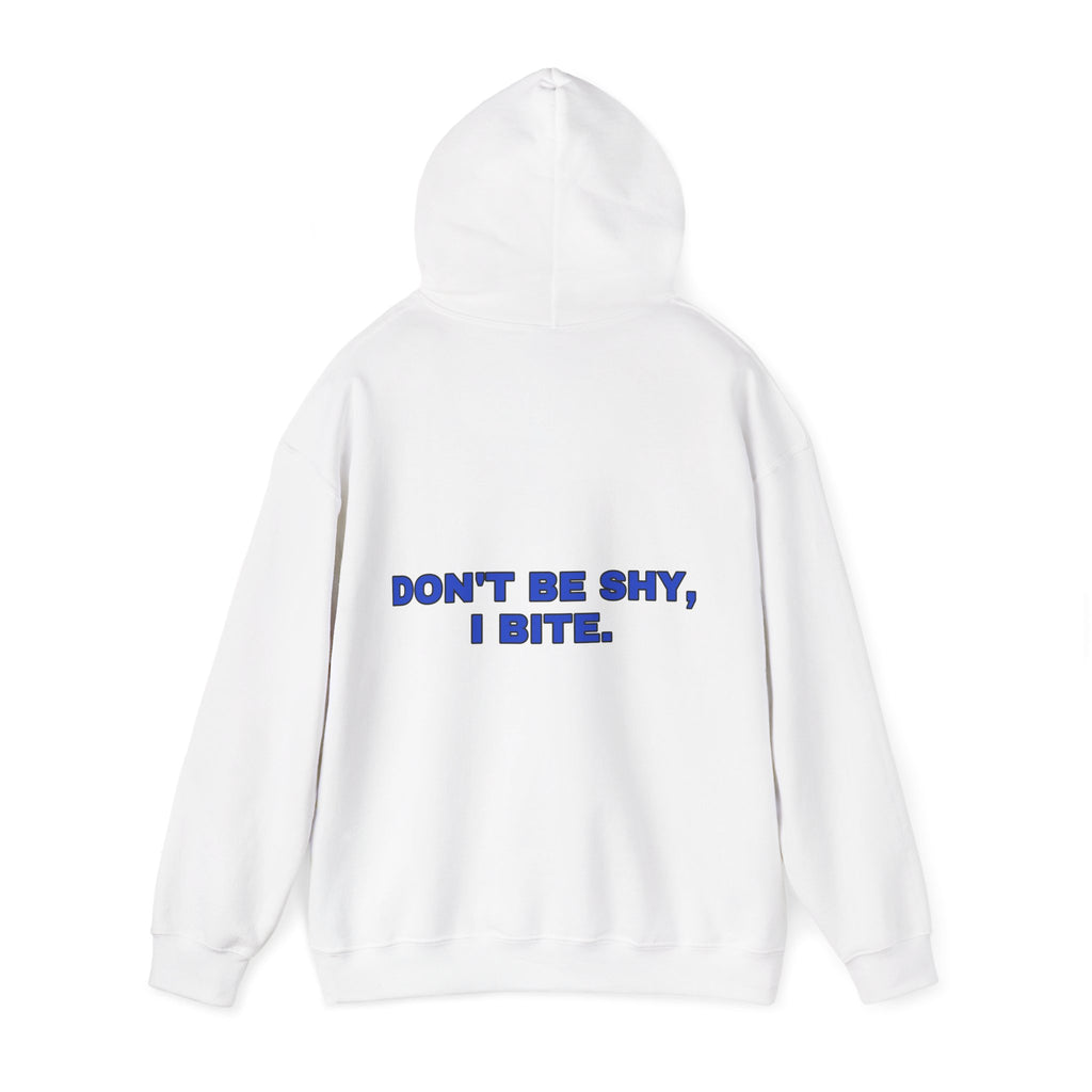 Don't be shy, I bite. Cobalt print