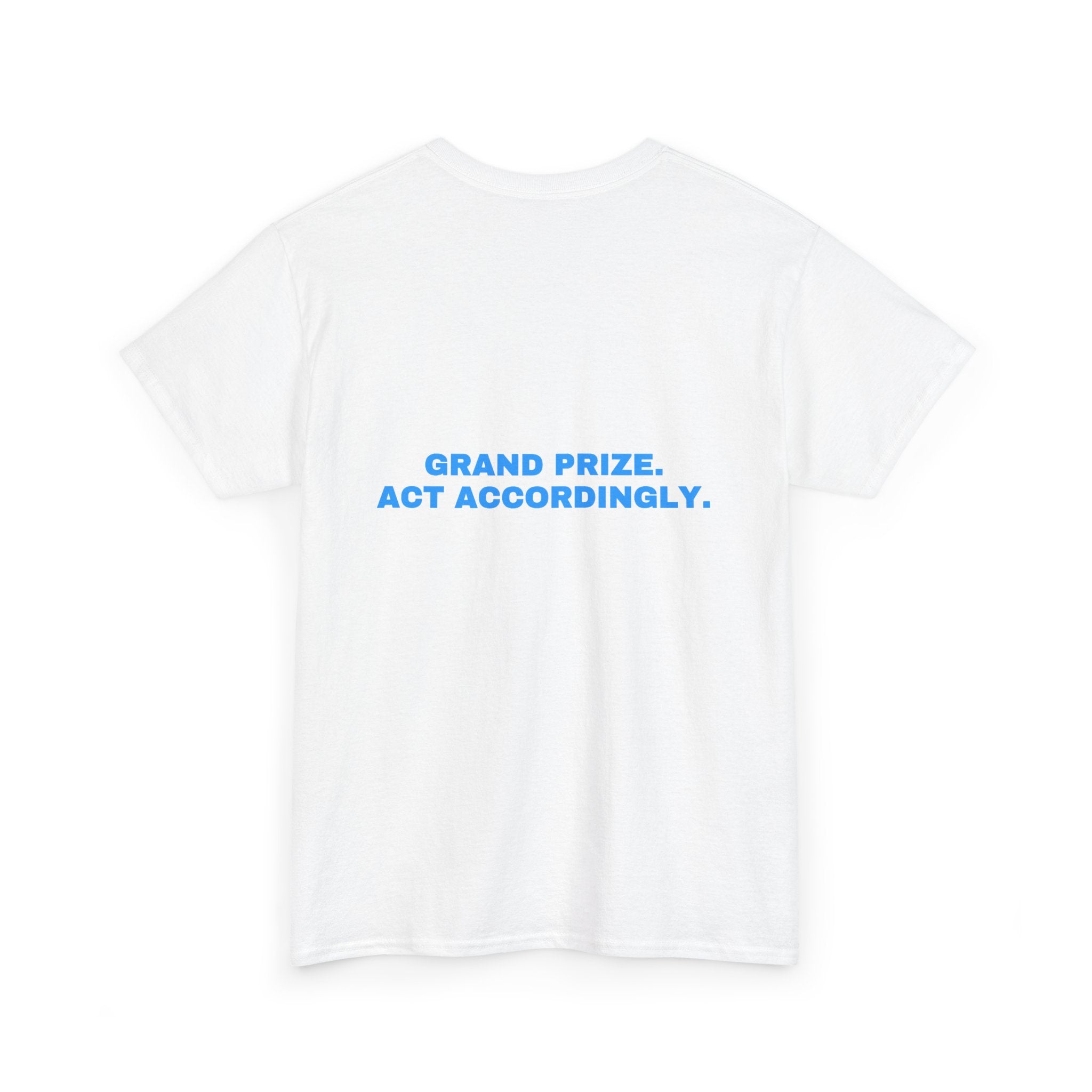 Grand prize. Act accordingly. Sky print