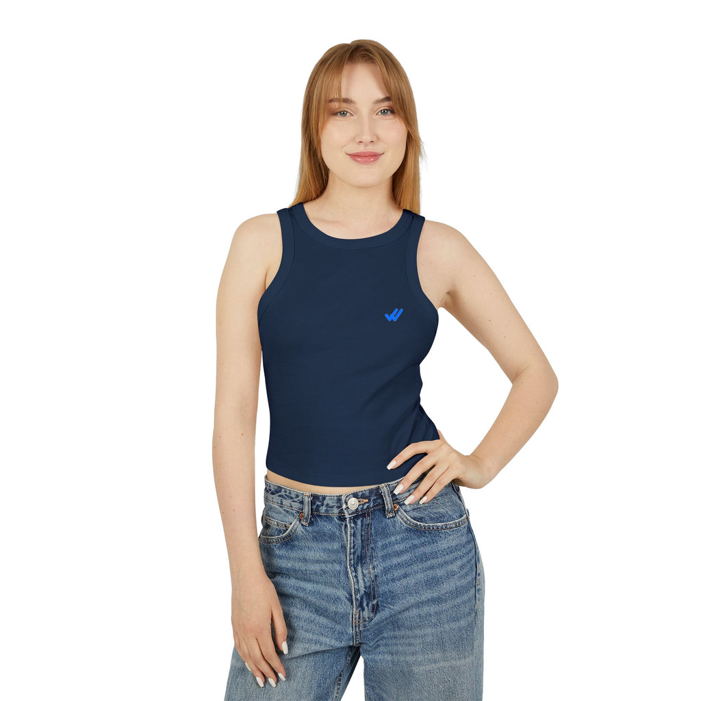 Allergic to the second date. Statement Ribbed Crop Tank - Funny Flirty Dating Gift for Her | Seen Zoned