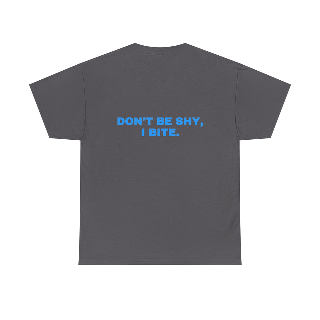 Don't be shy, I bite. Sky print (dark)