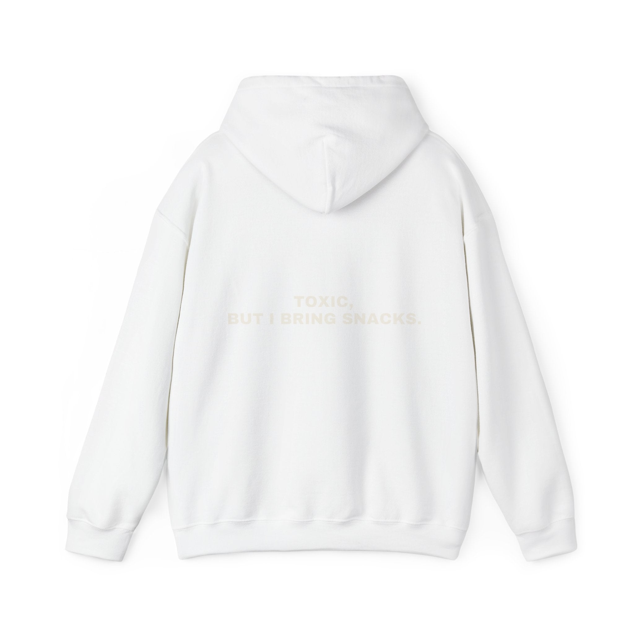 Toxic, but I bring snacks. Statement Hoodie - Funny Flirty Dating Gift, Gen-Z Read-Receipt Humor | Seen Zoned