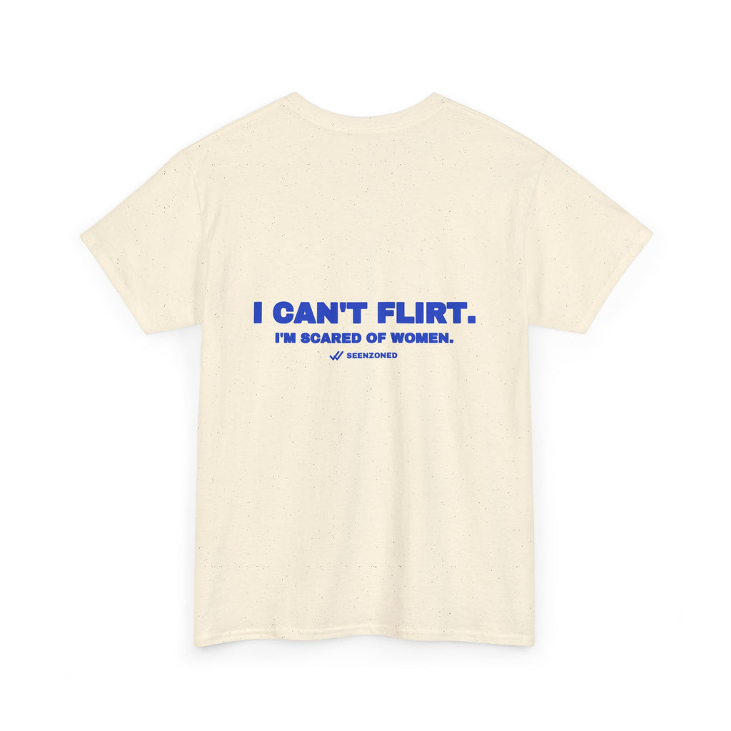 I can't flirt. I'm scared of women. Cobalt print