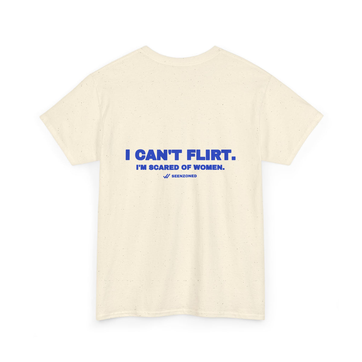 I can't flirt. I'm scared of women. Cobalt print