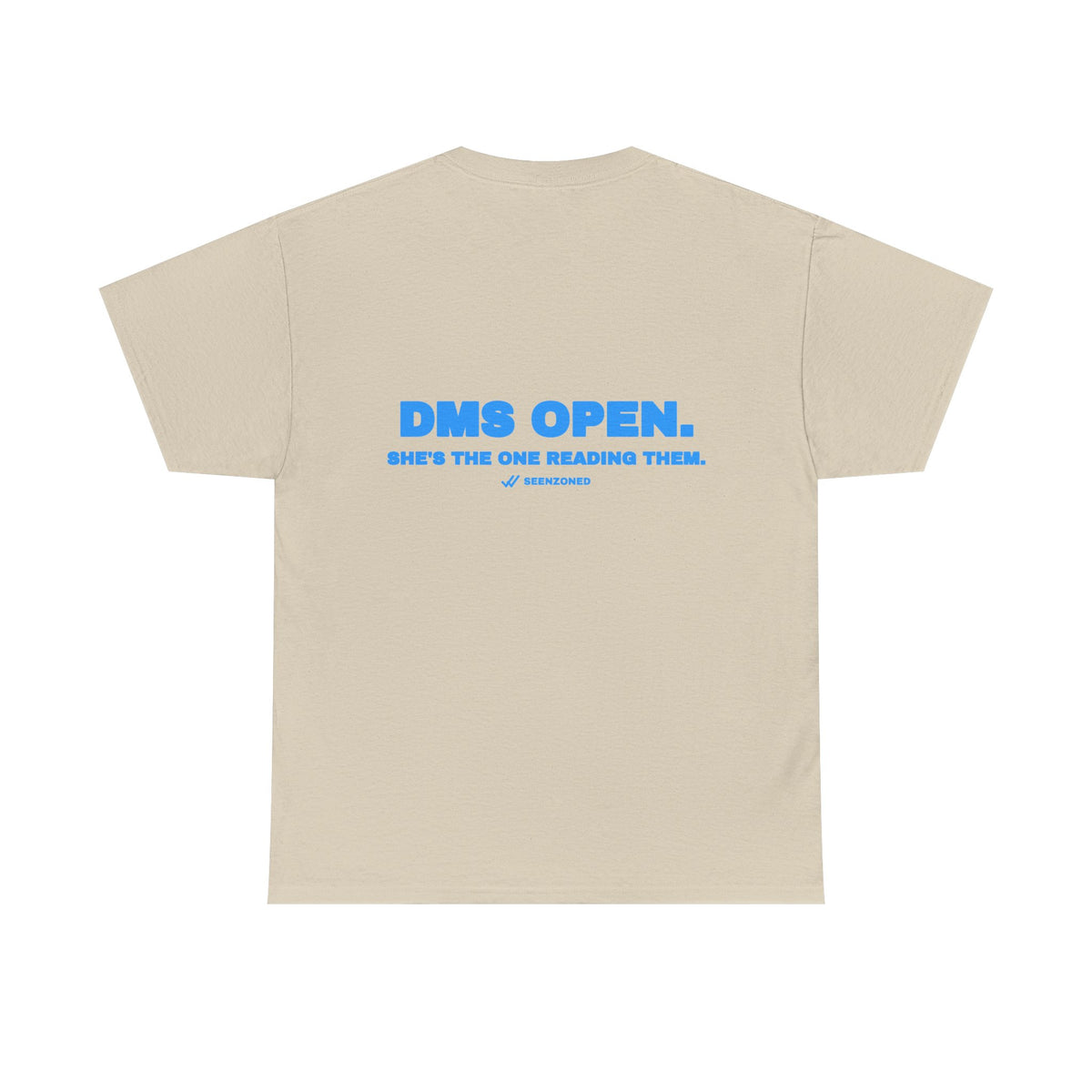 DMs open. She's the one reading them. Tee · Sky