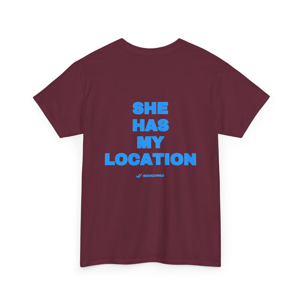 She has my location. Tee · Sky (dark)
