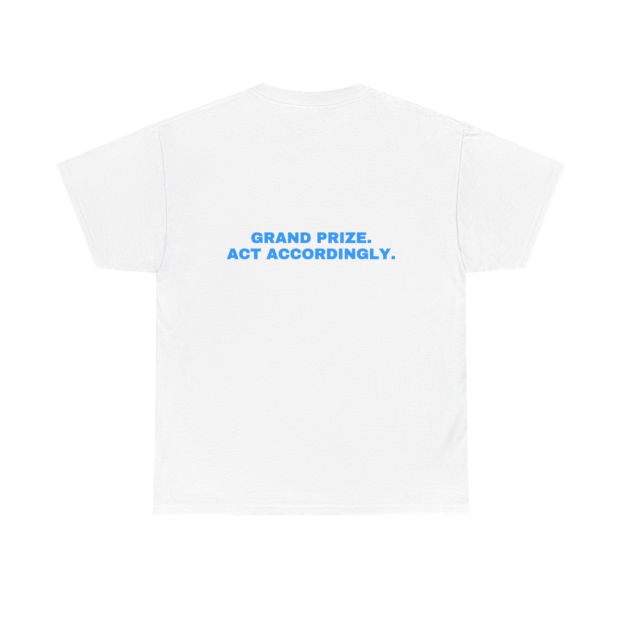 Grand prize. Act accordingly. Sky print