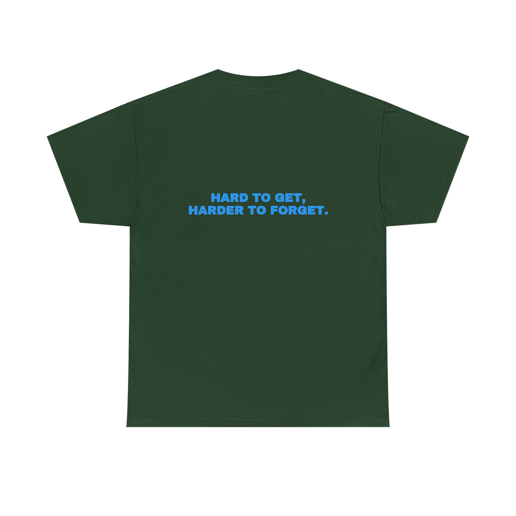 Hard to get, harder to forget. Sky print (dark)