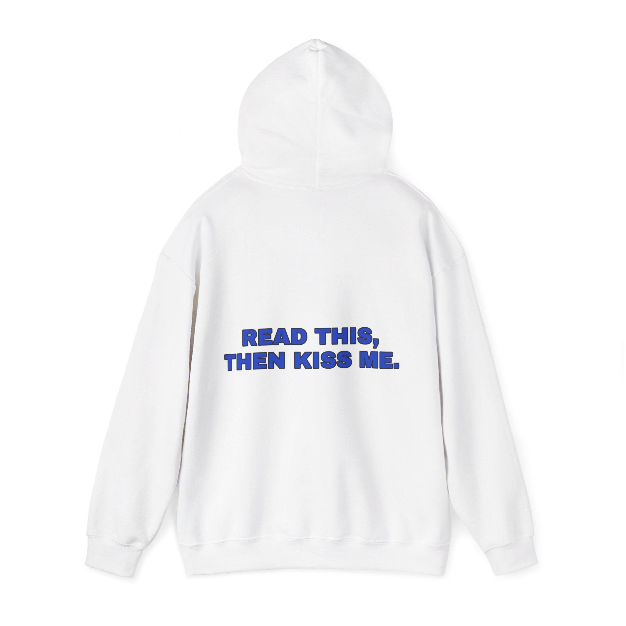 Read this, then kiss me. Cobalt print