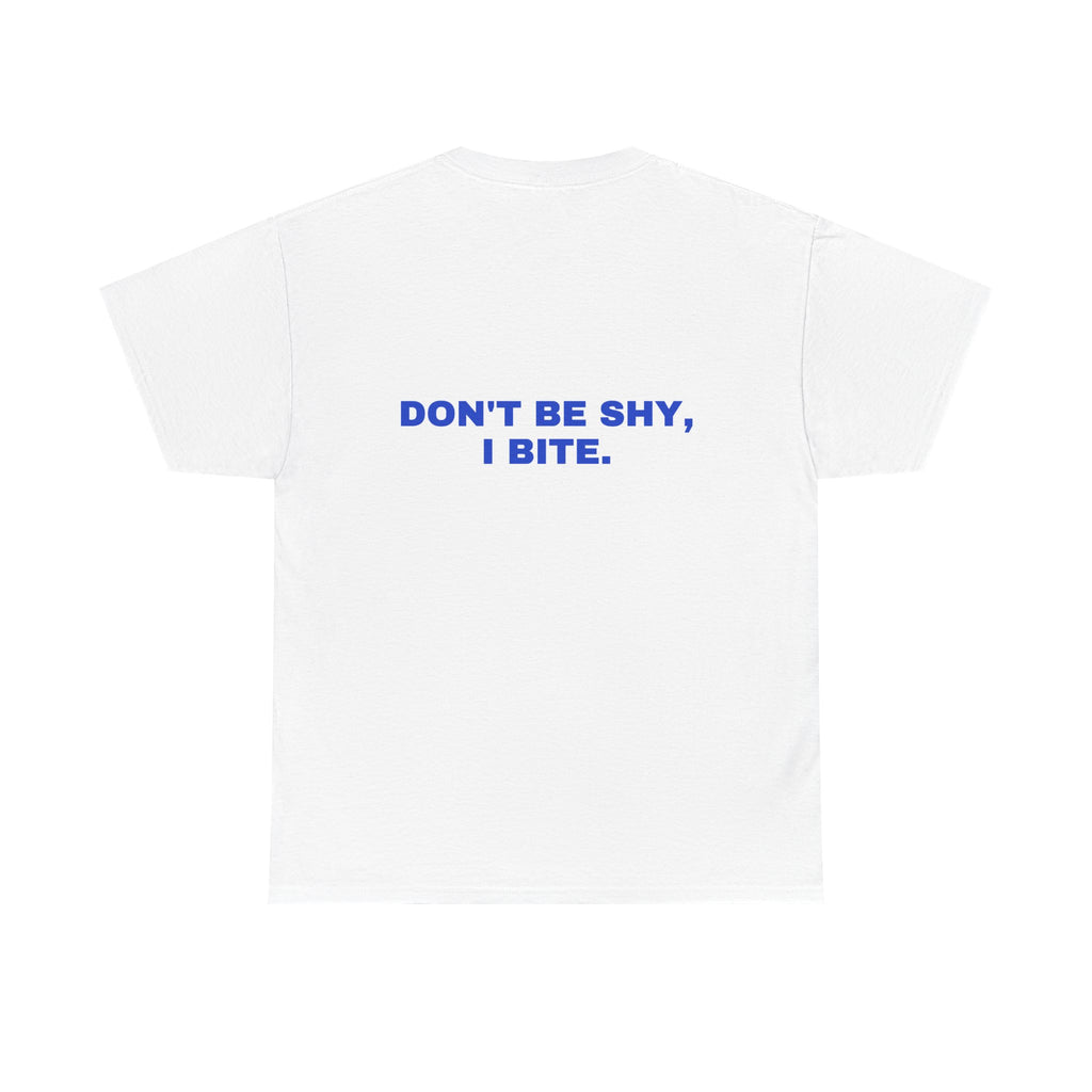 Don't be shy, I bite. Cobalt print