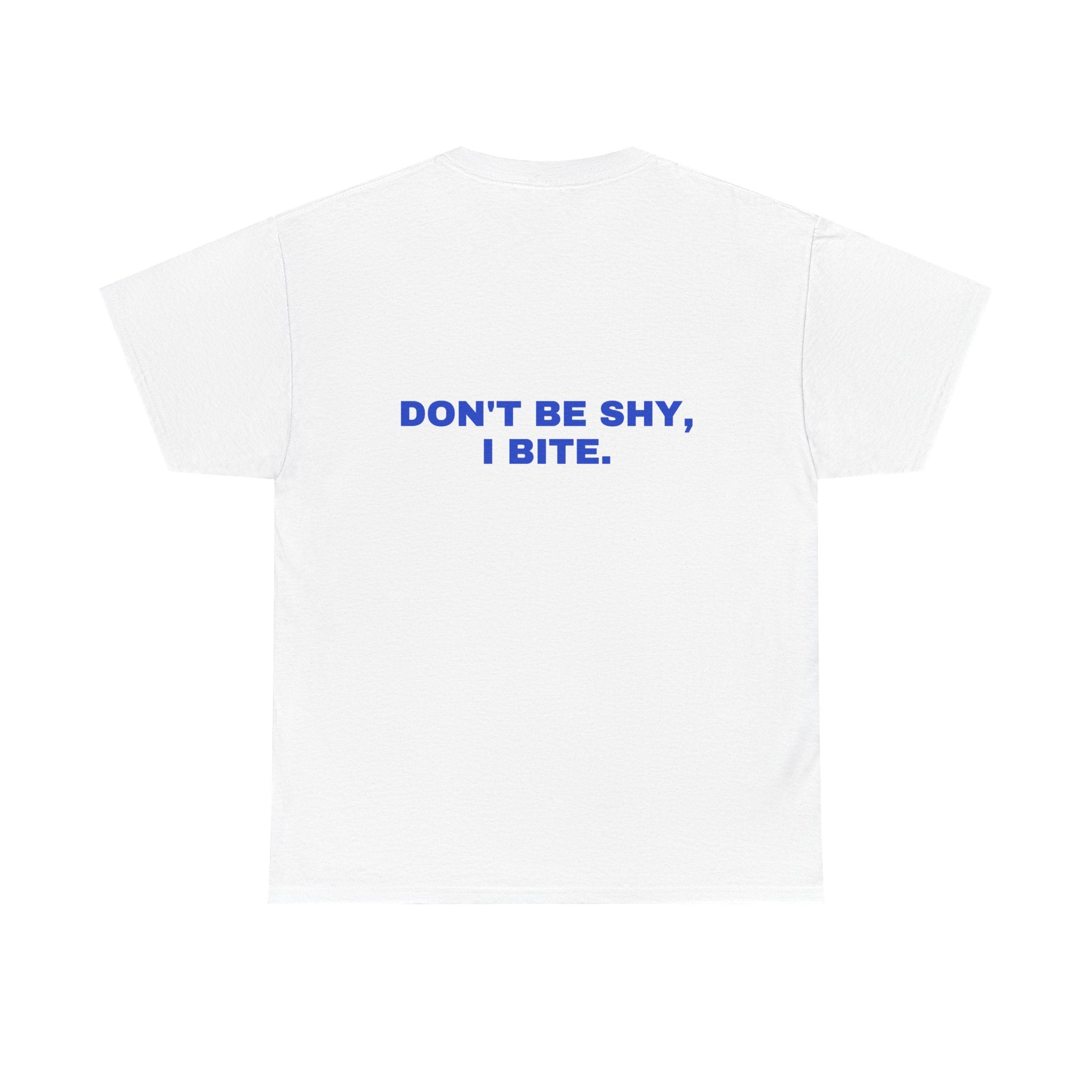 Don't be shy, I bite. Cobalt print