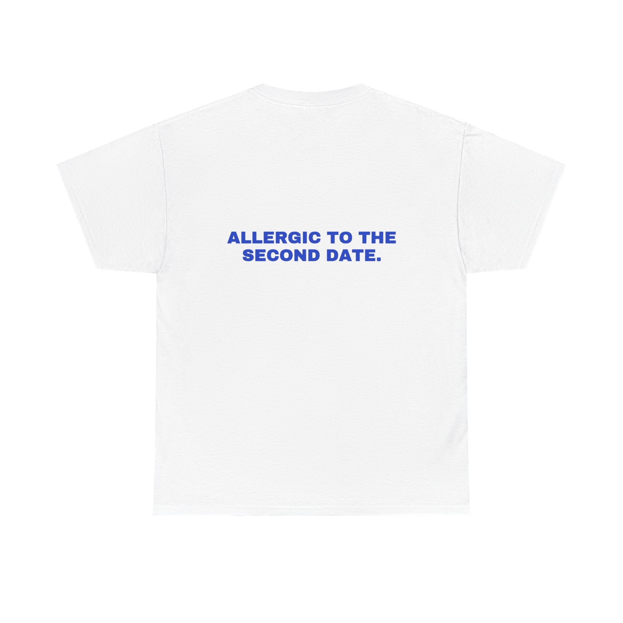 Allergic to the second date. Cobalt print