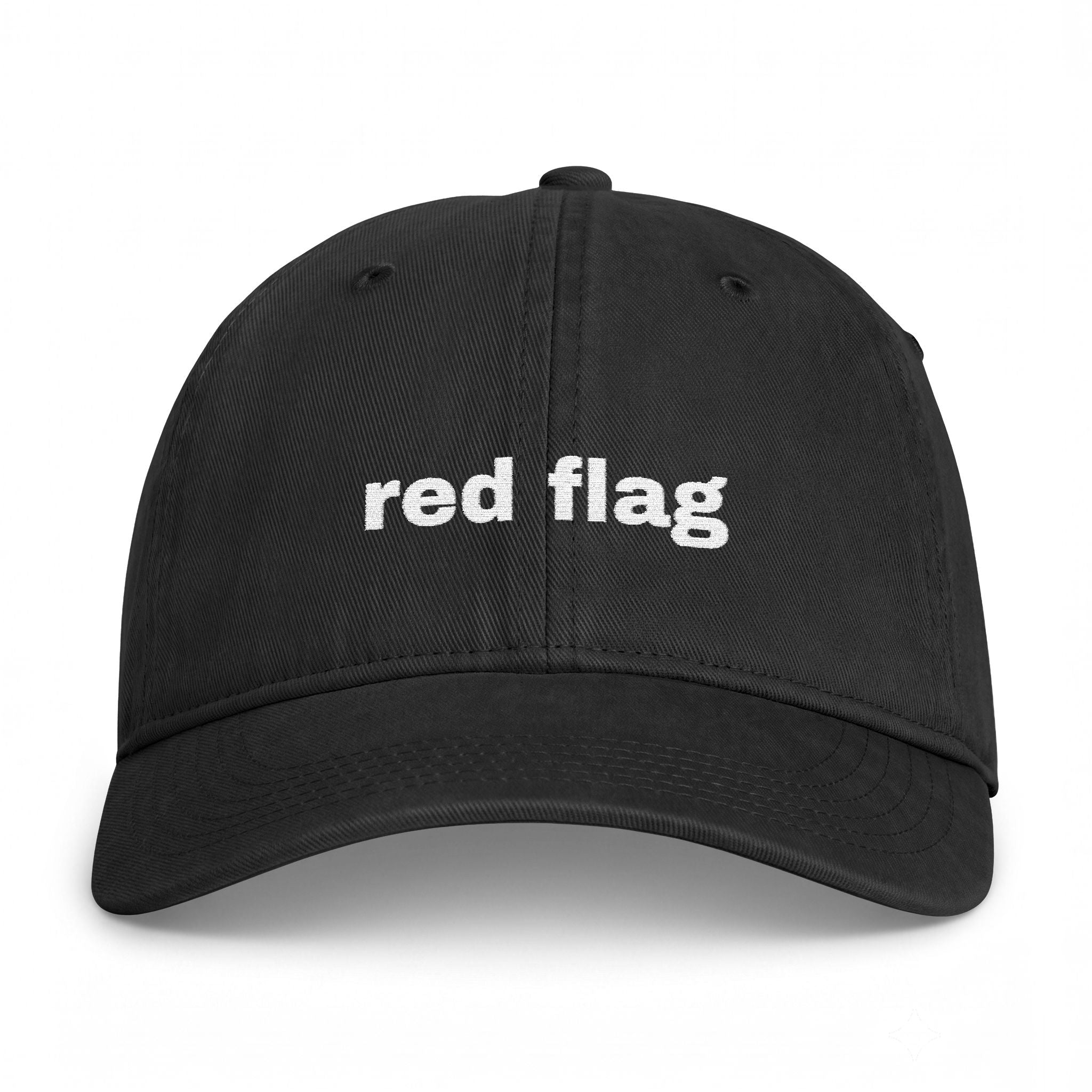 Red Flag Embroidered Cap - Comfort Colors Garment-Washed Dad Hat | Seen Zoned