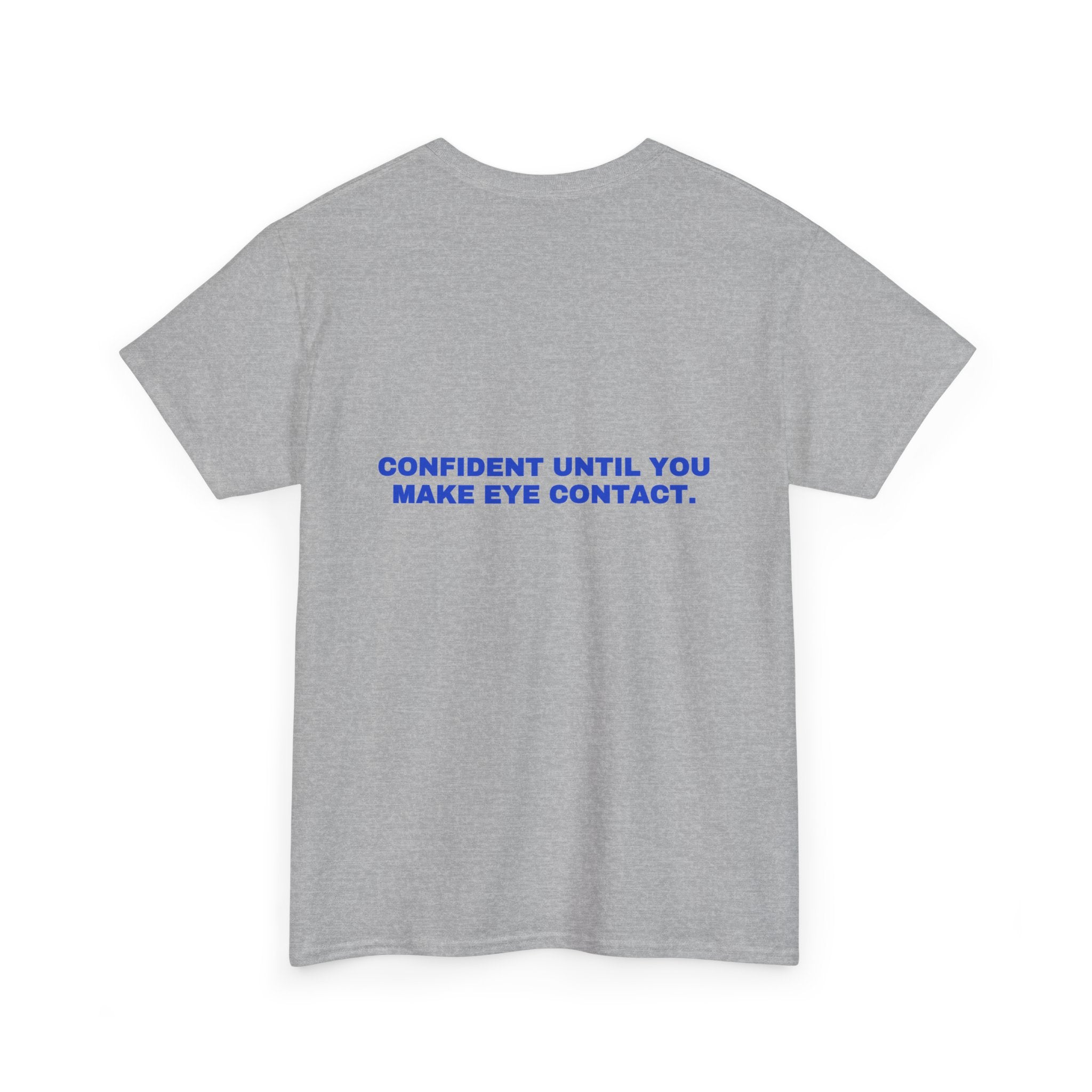 Confident until you make eye contact. Cobalt print