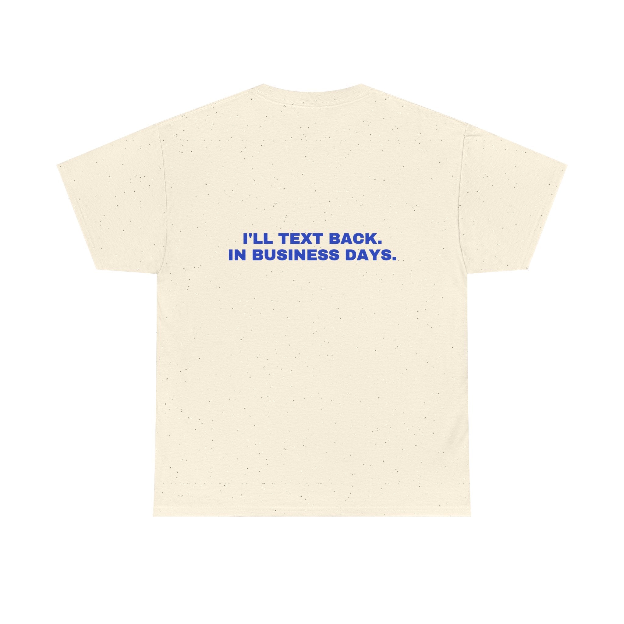 I'll text back. In business days. Cobalt print