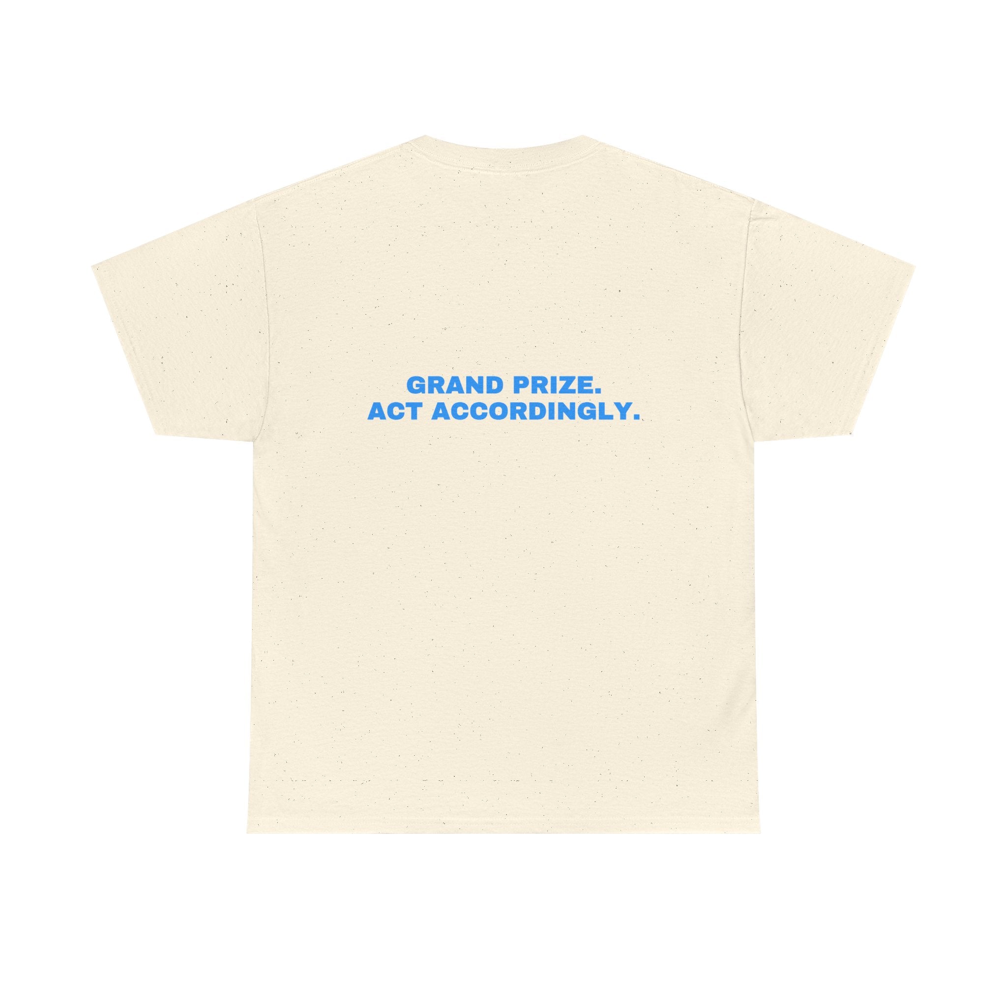Grand prize. Act accordingly. Sky print