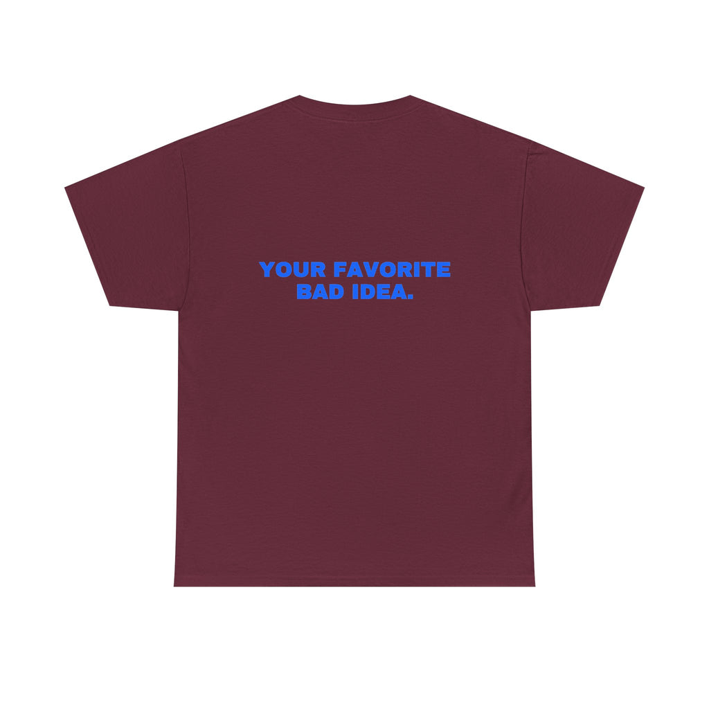 Your favorite bad idea. Royal print (dark)